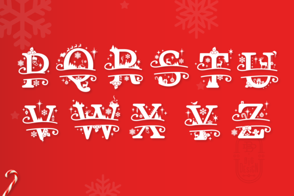 Personalized Monogram Christmas Pillows
