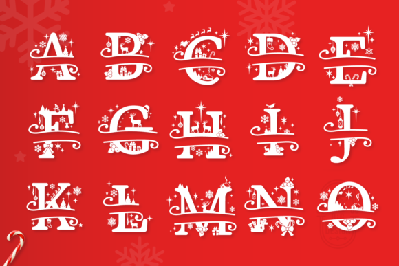 Personalized Monogram Christmas Pillows