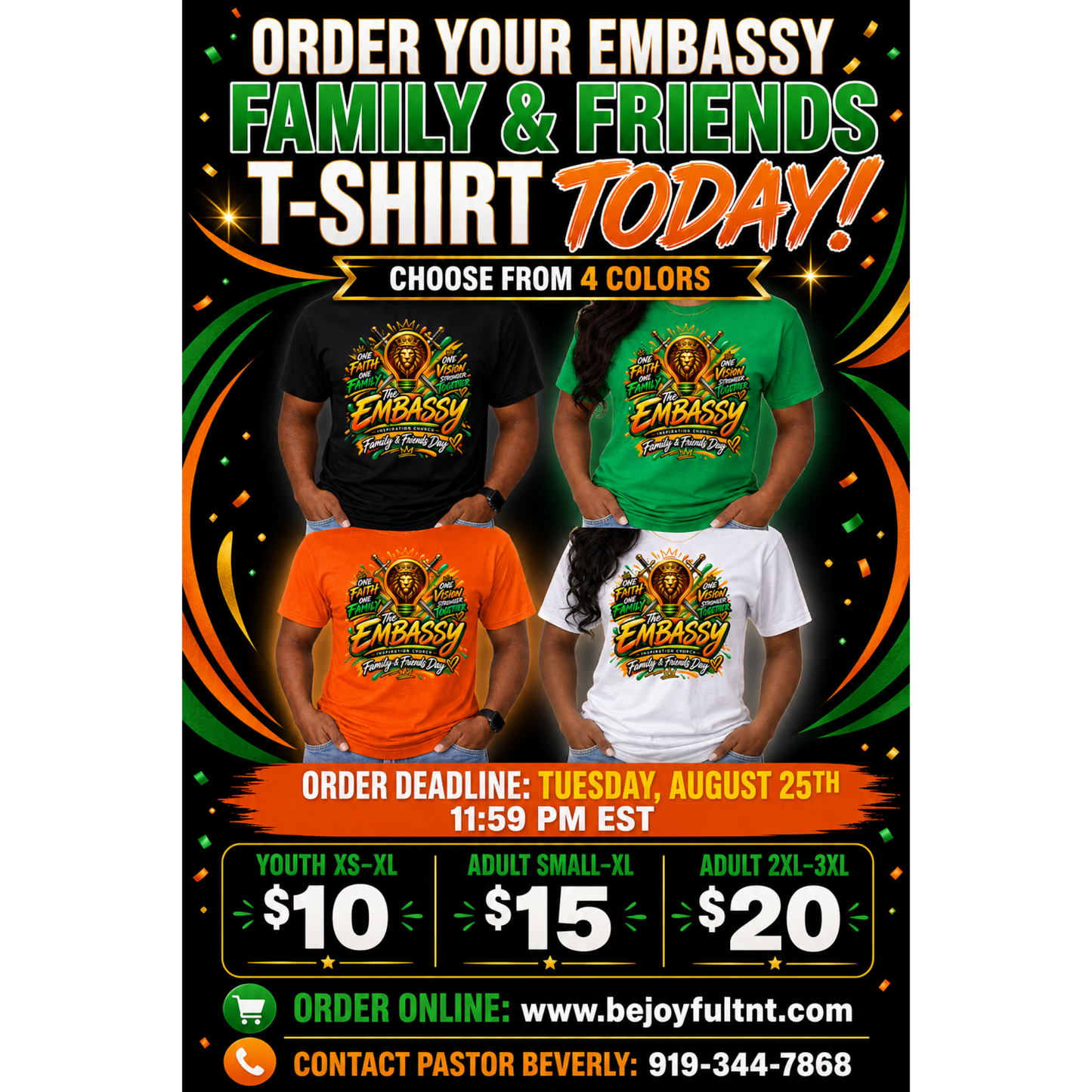 The Embassy Family & Friends Day T-Shirt | Inspiration Church