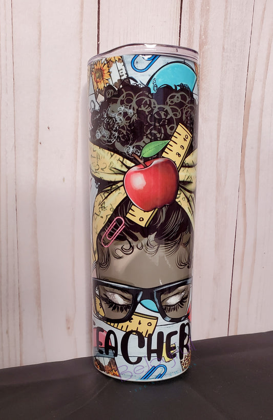 Teacher Life Skinny Tumbler (20 oz)